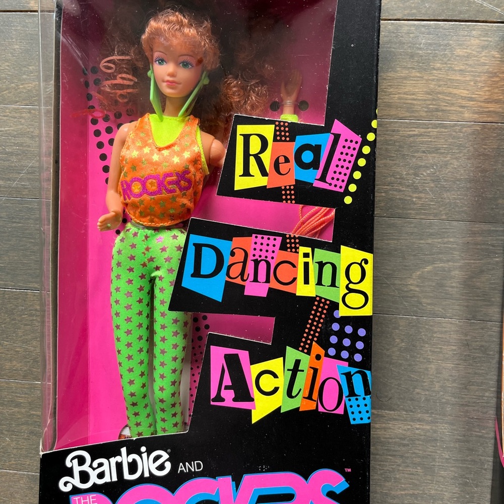 Vintage 1995 and 1996 Barbie Rockers.